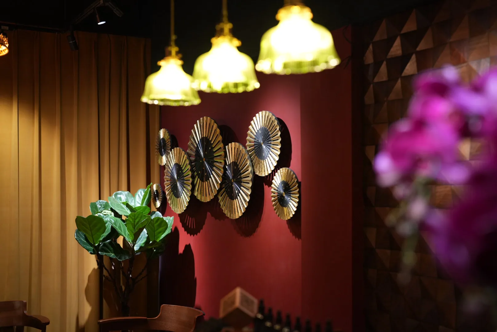 Thai decor and warm lighting at our Yuen Long location